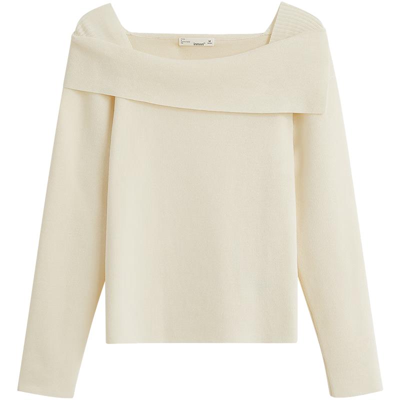

Вязаный свитер Inman Gentle Style с открытыми плечами и длинными рукавами XL