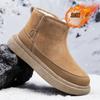 Snow boots winter thickened new warm velvet cold-proof thick-soled outdoor non-slip and wear-resistant cotton shoes
