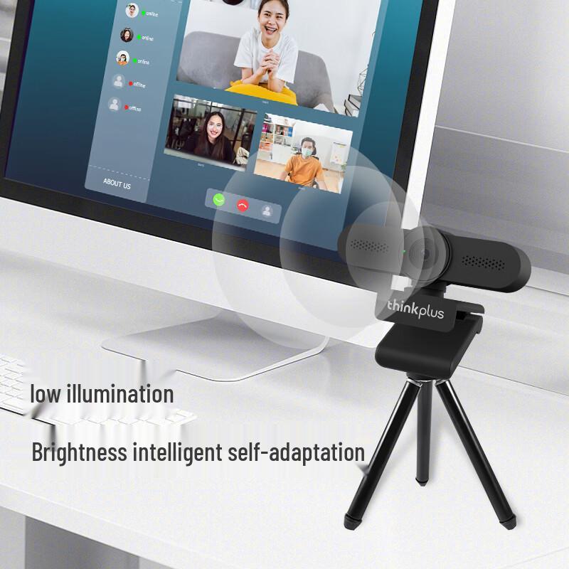 Lenovo thinkplus 4K Auto-Focus USB Webcam with Microphone