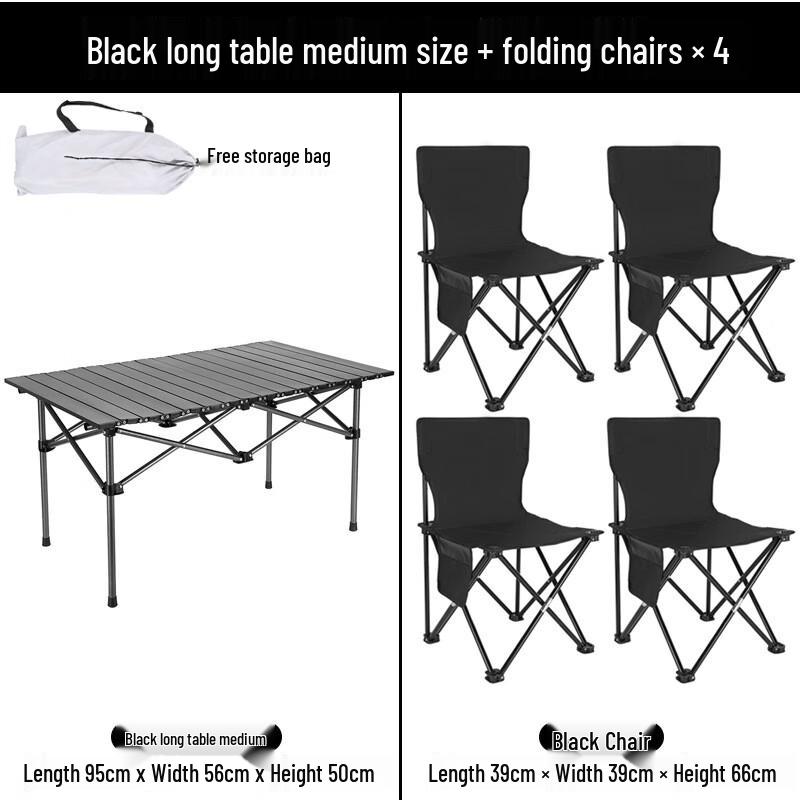 ZISIZ Portable Folding Table Set