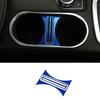 Gear Water Cup Holder Panel Cover Trim For Benz GLA CLA 2013- Blue Aluminum