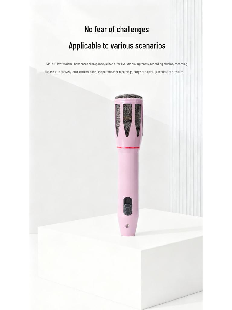 High-Quality Wired Metal Microphone for Home KTV, Singing, Meetings, and Speeches - Model SJY-M13
