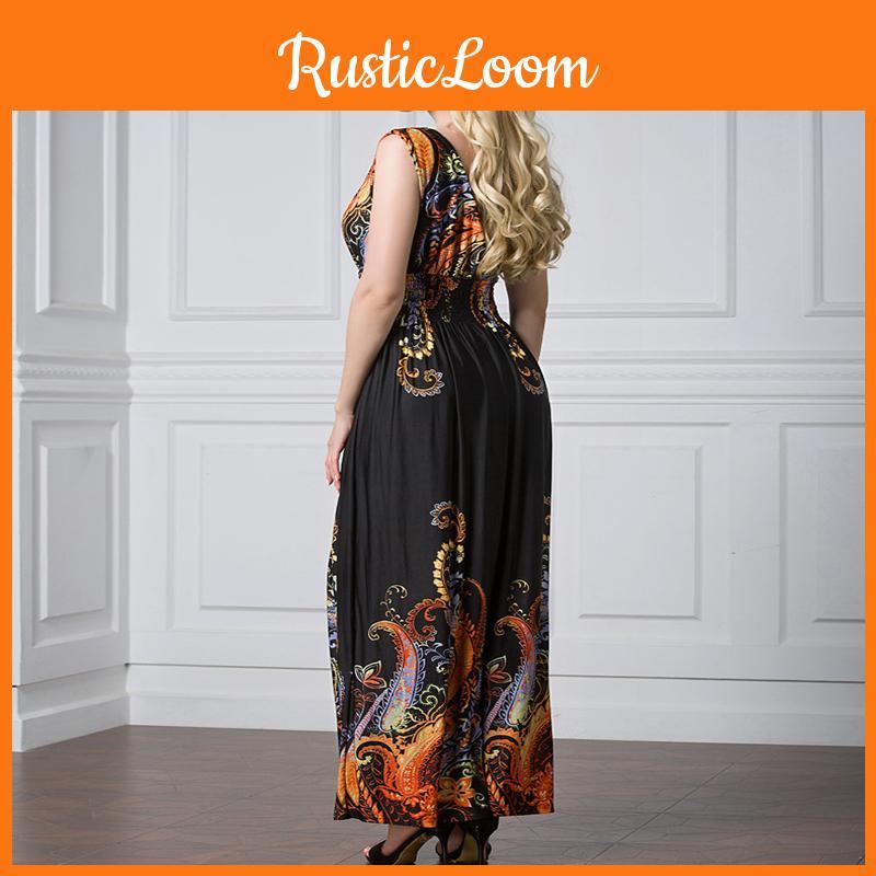 Elegant Women Dress Sleeveless V Neck Evening Party Gown Maxi Long Dress