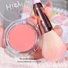 HISYI Single-Color Blush & Eyeshadow: Energetic, Natural Brightening with Fine Shimmer, Matte Highlighter, and Contour for Women.