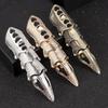 Cosplay Halloween Rock Punk Cool Boys Metal Full Finger Ring Knuckle Ring Metal Scroll Joint Armor