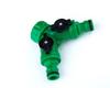 Three-Way Y-Type Ball Valve Faucet Splitter with Double Nipple Connector