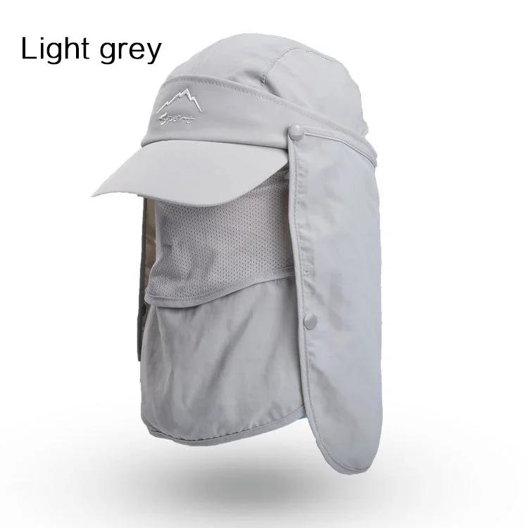 

FLYSAND Visor Hat with Detachable Mosquito Veil, Foldable Sun Protection for Camping, Fishing, Hiking Breathable Duck Tongue Hat