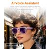Video Recording Smart AI Glasses 8MP HD Camera Intelligent Eye Glasses  Motorcycle Use
