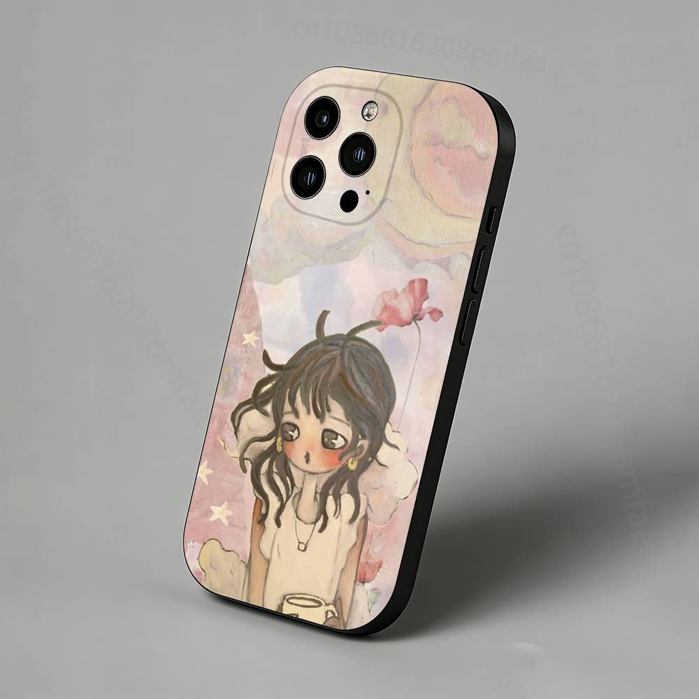 

A-Aya T-Takano Girl Art Phone Case For iPhone 17,16,15,14,13,12,11 Pro,Max,Plus,X,XS,XR,SE,Mini iPhone15plus