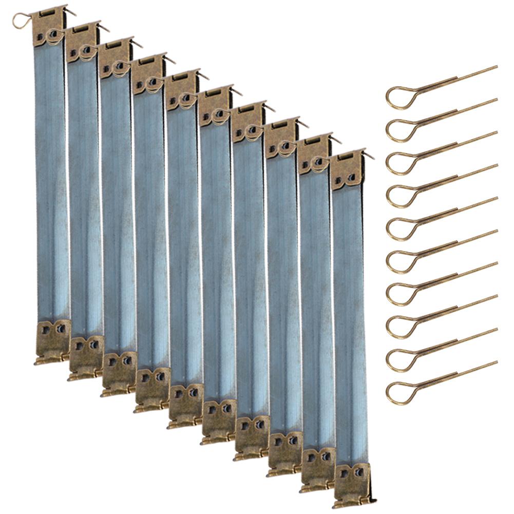 10Pcs Metal Internal Flex Frames Retro for Coin Wallets Bags Pencil Case DIY Accessory