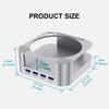 Mini Docking Station for 2024 Mac Mini M4 Computer USB Hub Desktop Stand USB Port Hub for Mac Mini M4 Pro PC Accessories