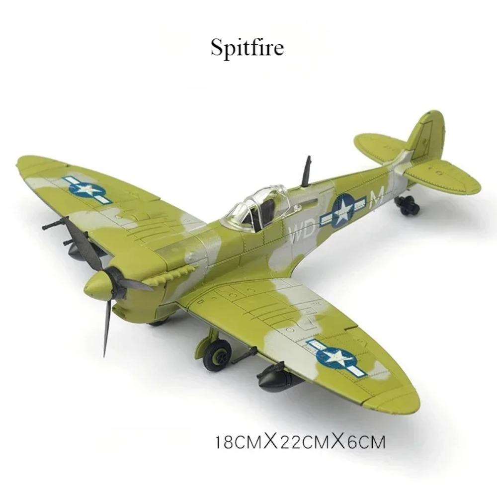 1/48 WWII Americký Corsair Mustang Britský Spitfire Hurricane Německý BF109 Stíhací letoun Plastová Sestavitelná Stavebnice Modelu Letadla Hračka
