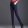 Slim Solid Color Thin Type Women Pants High Waist Stretchy Pencil Pants for Daily Wear