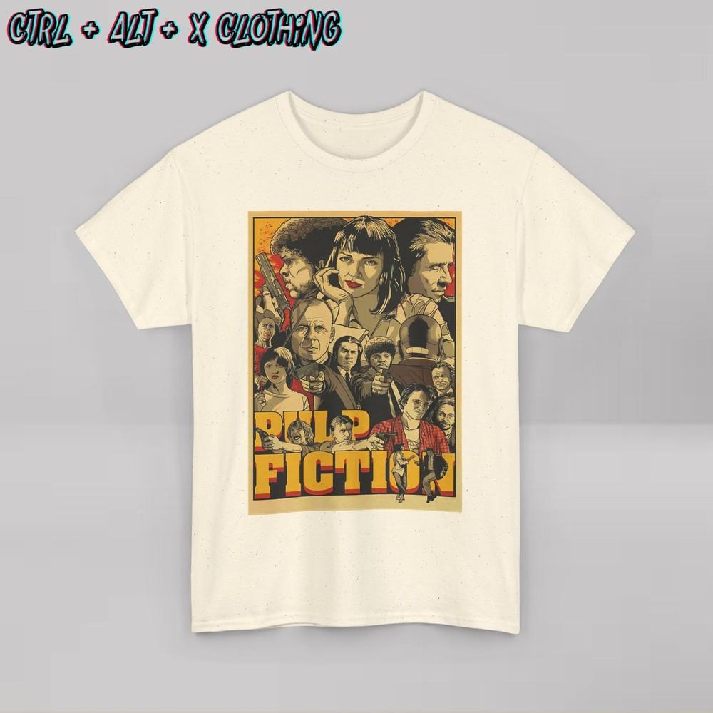 Pulp Fiction Movie Tee, Quentin Tarantino Fan Gift, Film Lover Shirt, Classic