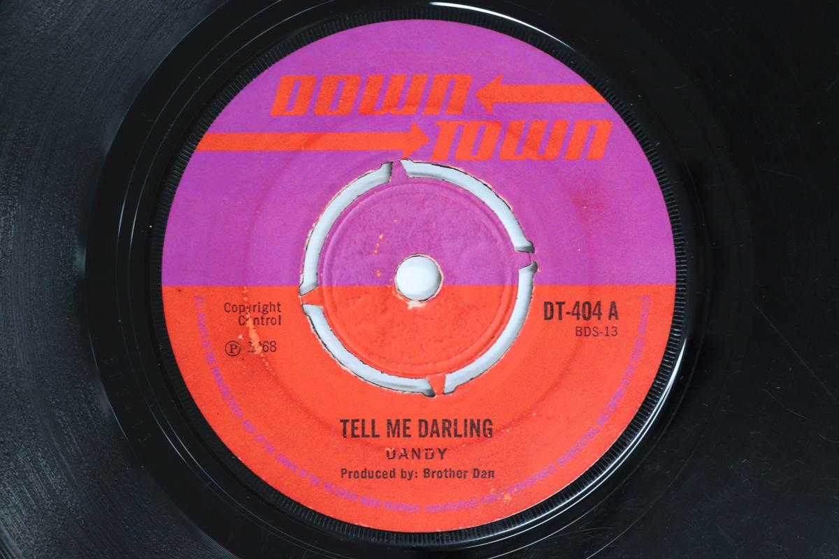 7inch Record DANDY LIVINGSTONE BROTHER DAN ALL Tell Me Darling Cool Hand Luke DT404 DOWNTOWN 1969 UK Reggae Ska Dub Used