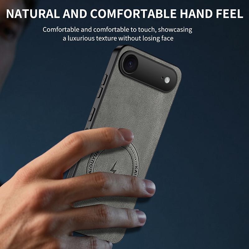 For iphone 17 Air Luxury Magnetic Wireless Charge Phone Case For iphone 17 AIR Shockproof Matte Leather Back Cover 17 Air Cases