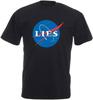 Lies Novelty Conspiracy Theory Controversial Space UFO Alien Funny Men T Shirt