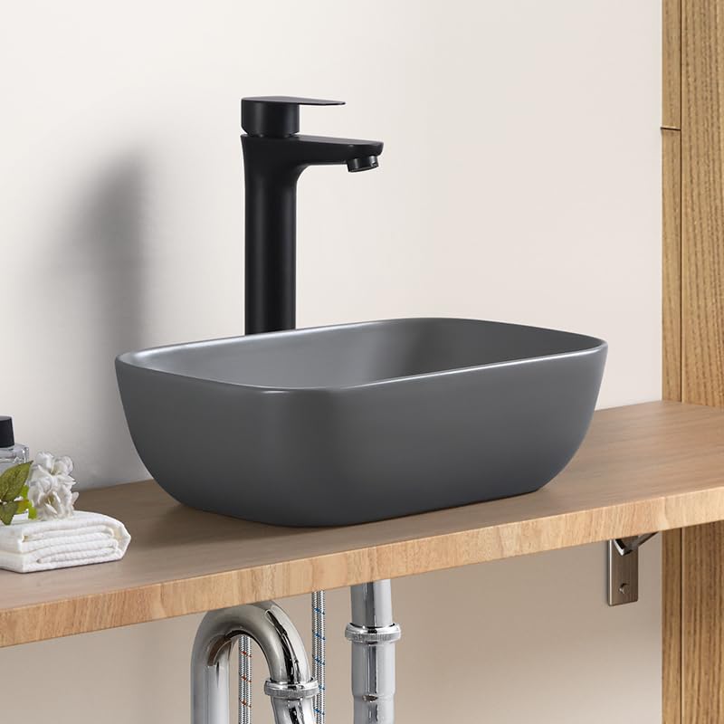 LUYI Washbowl Stylish Handwashing Bowl Set Handwasher 370x260x110mm Gray