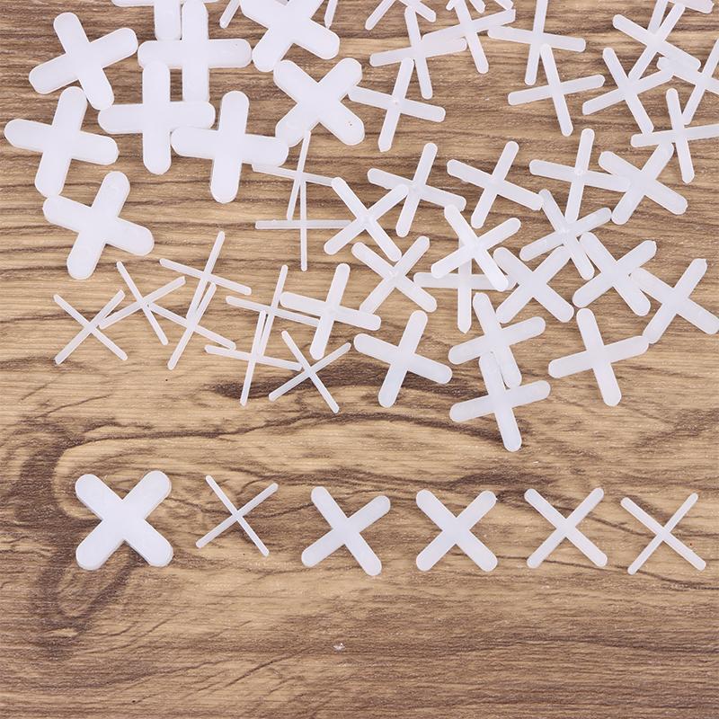 500Pcs 1/1.5/2/2.5/3/5/Mm Plastic Cross Ceramic Tile Leveling System Clips Spacer Ceramic Floor Construction Tools