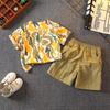Stylish Boys Summer Outfit 2024 Trendy Two Piece Short Sleeve Cotton Set For Ages 3 To 8