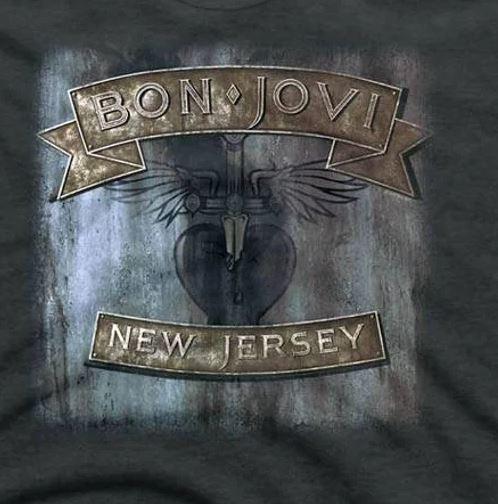 Футболка Bon Jovi New Jersey Tour с коротким рукавом, унисекс XXXL