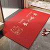 Chinese Red Non-Slip Coil Mud Scraper Mat for Household Entrance