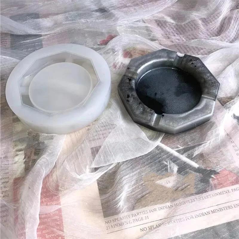 Silicone mold ashtray mold heart-shaped square mold DIY crystal epoxy crafts crystal ashtray home decoration
