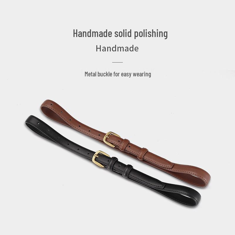 Minimalist Women's Pin Buckle Leather Belt - Versatile Decor for Dresses and Skirts
