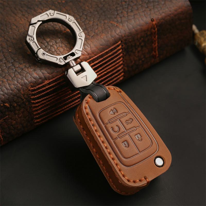 New Leather Car Key Case for Buick For Chevrolet Cruze Aveo Trax Opel Astra Corsa Meriva Zafira Antara J Remote Protect