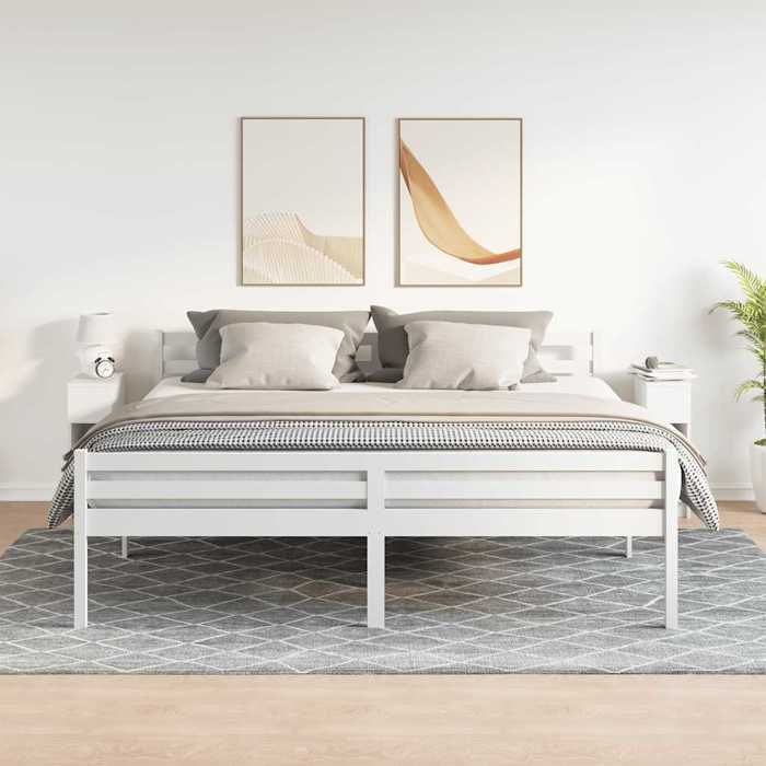 VidaXL Bedside Tables with Drawer 2 Pcs White 20x36x60 Cm, Side Table, Bedside Cabinet, Side Table for the 858696