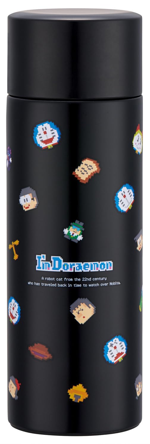 

Skater Mini Stainless Steel Water Small Vacuum Sanrio Doraemon Dot Bottle, 120ml, Capacity, Insulated, Double-Layered Wall, I m Doraemon Design,