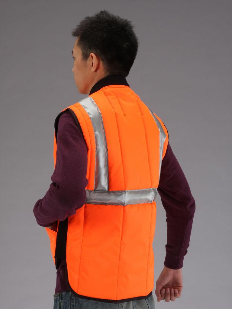 Farge på kuldebeskyttelsesvest [L] (advarsel oransje)
