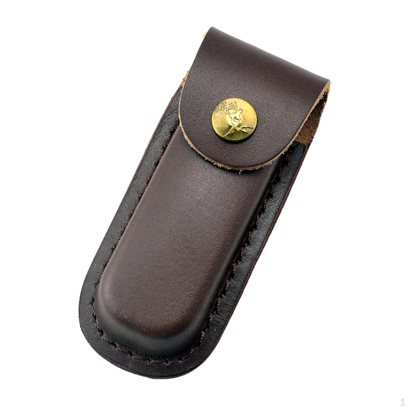 

PU Leather Cutter Sheath for Belt Multitool Practical Knife Cover Bag BBQ Outdoor