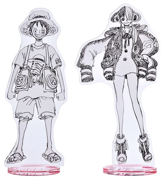 

One Piece Акриловая подставка Фильм ONE PIECE FILM RED Луффи и Ута Акриловая фигурка Набор из 2 штук B Лимитированное издание Мерч
