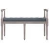 VidaXL Banc Gris foncé 110x40x70 cm Velours, siège, siège de banc, banc d'intérieur, banc d'entrée, banc de chambre à 344426