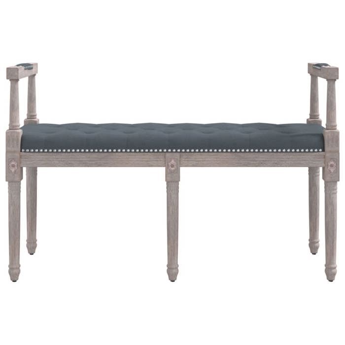 VidaXL Banc Gris foncé 110x40x70 cm Velours, siège, siège de banc, banc d'intérieur, banc d'entrée, banc de chambre à 344426
