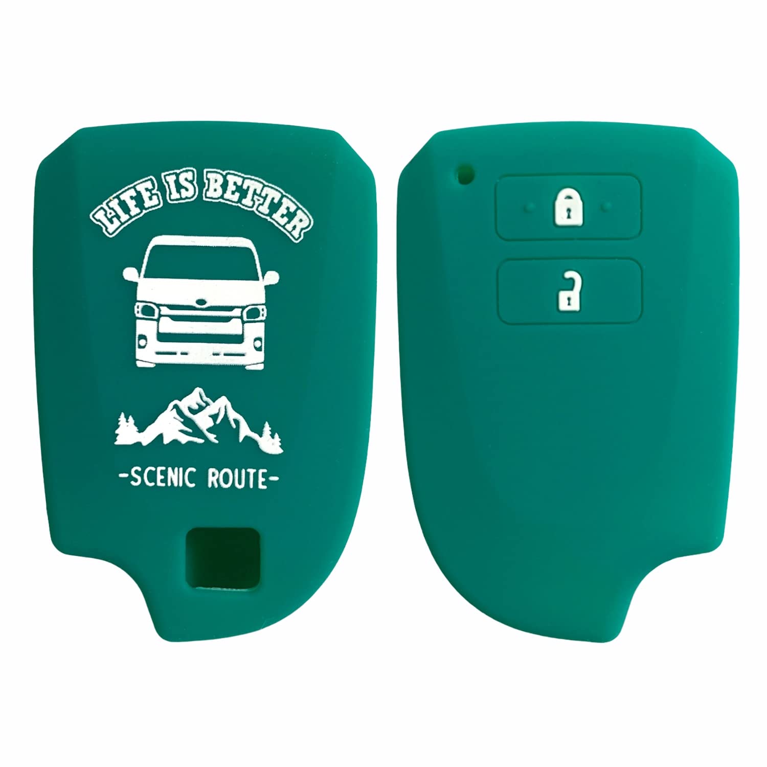 

Силиконовый чехол для Toyota Hiace smart идеального размера для Hiace и Regius царапины ключи TOYOTA Зеленый [SUITY], Ace, устойчивый, (мятный (2 кнопки))