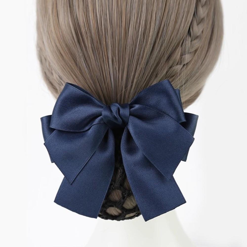 Comfortabel Strik Gebreid Haar Net Elegant Vintage Koreaans Kapsel Snood Dubbele Laag Lente Clip Deksel Net Haarclip