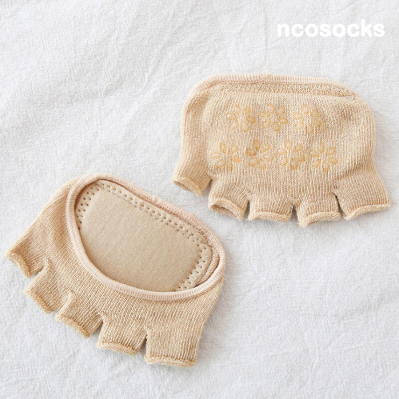 Premium Cushioned Open Toe Cap Non-slip Toe Socks