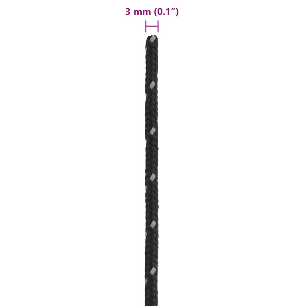 Reflective Tent Guy Line with Rope Tensioners 50 m 3 mm