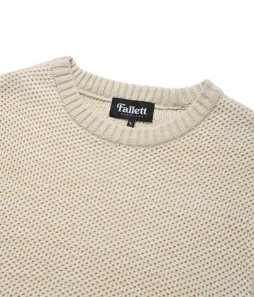 Fallett Honeycomb Knit Vest Beige