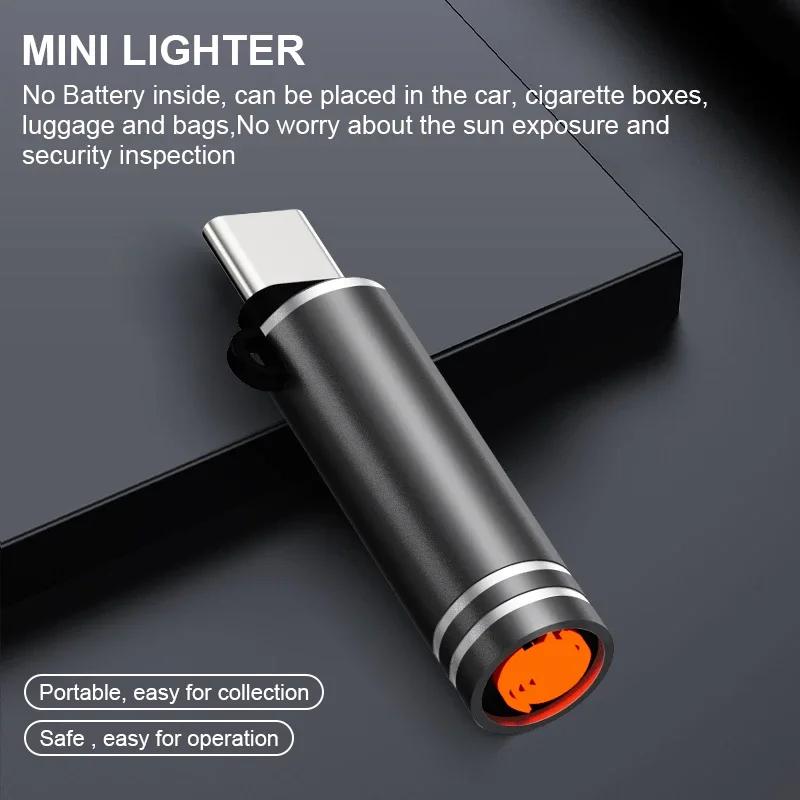 1/3PCS The New TYPE-C Switch Mini Cigarette Lighter Can Be Carried On Airplanes Without Built-in Batteries