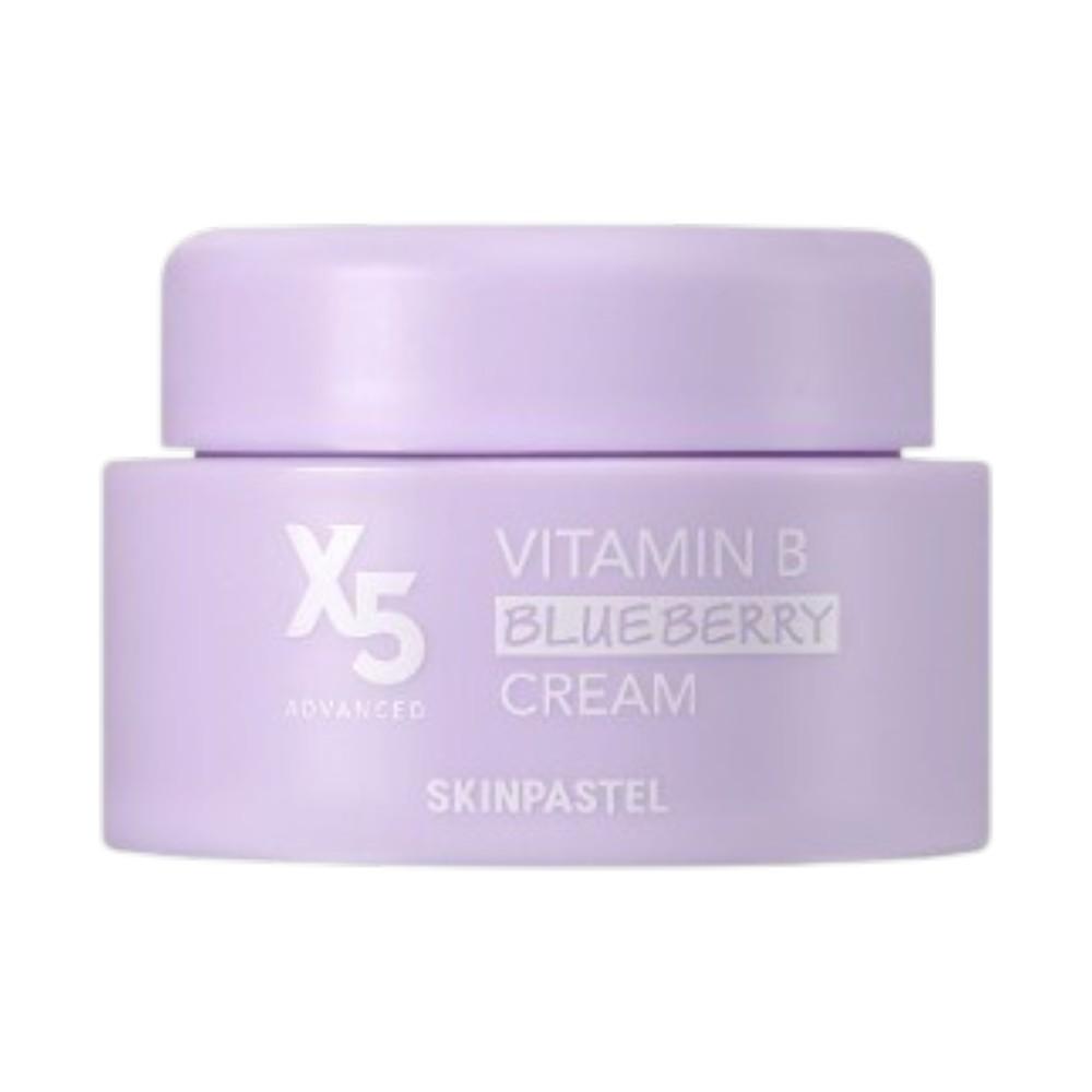 SkinPastel X5 Vitamin B Blueberry Cream - Intensive Hydrating & Skin Barrier Repair Moisturizer 50ml