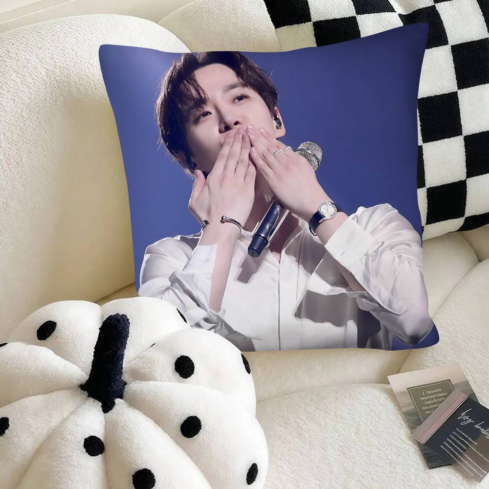 Singers Actors Kpop Lee Junho Pillow Case Fashion Square Pillowcase Bedroom Sofa Room Ins Decoration Leisure