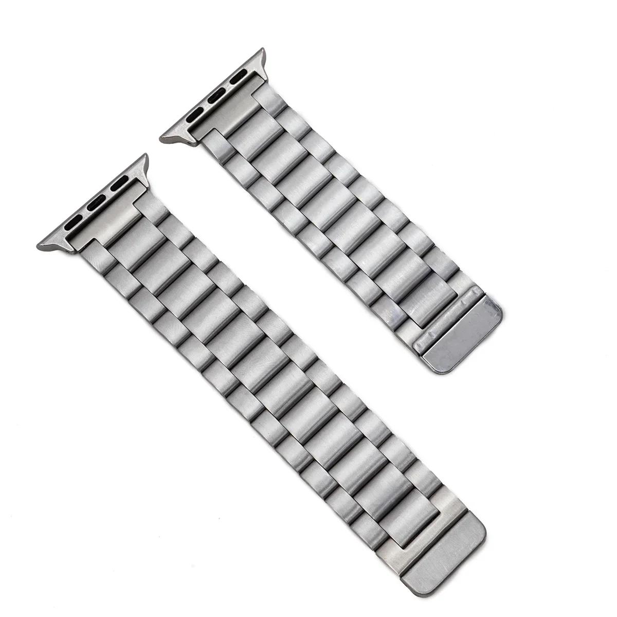 

Magnetic Stainless Steel Strap for Apple Watch Band 46mm 45mm 44mm 49mm Metal belt Bracelet for iWatch 10 9 8 7 6 3 5 se Ultra 2 38 40 41 S10 42mm