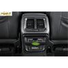 Carbon Fiber Rear USB Charging socket Cover Trim 1X For VW Tiguan 2018-