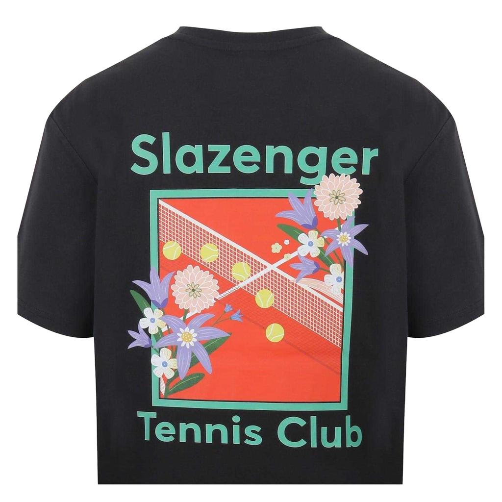 Slazenger Mens Tennis Club Back Print Crew Neck T-Shirt