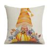 Thanksgiving Linen Pillowcase Autumn Pumpkin Print Pillow Cushion Cover