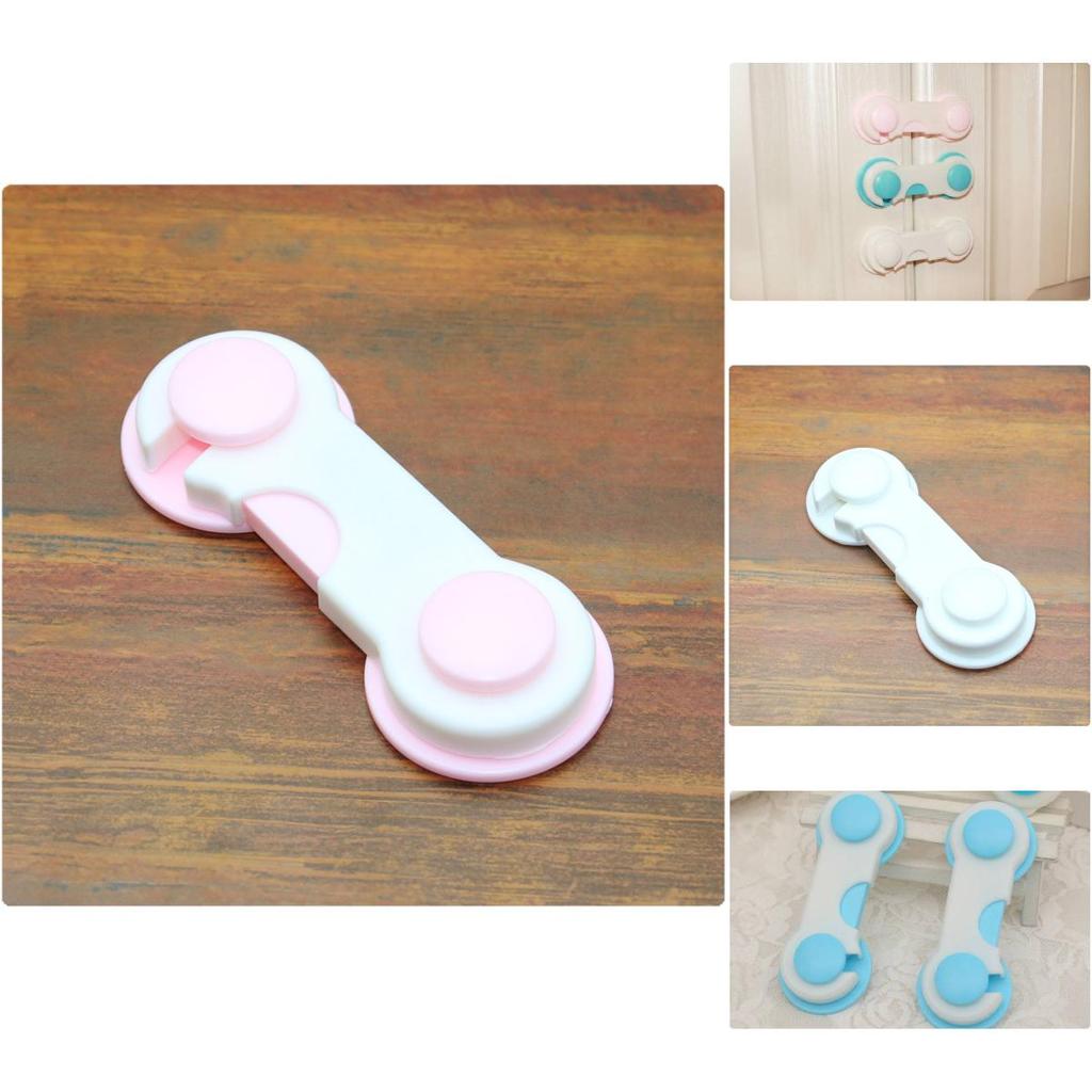 Durable Child Safety Lock Cabinet Lock Baby Refrigerator Lock Blue Pink White