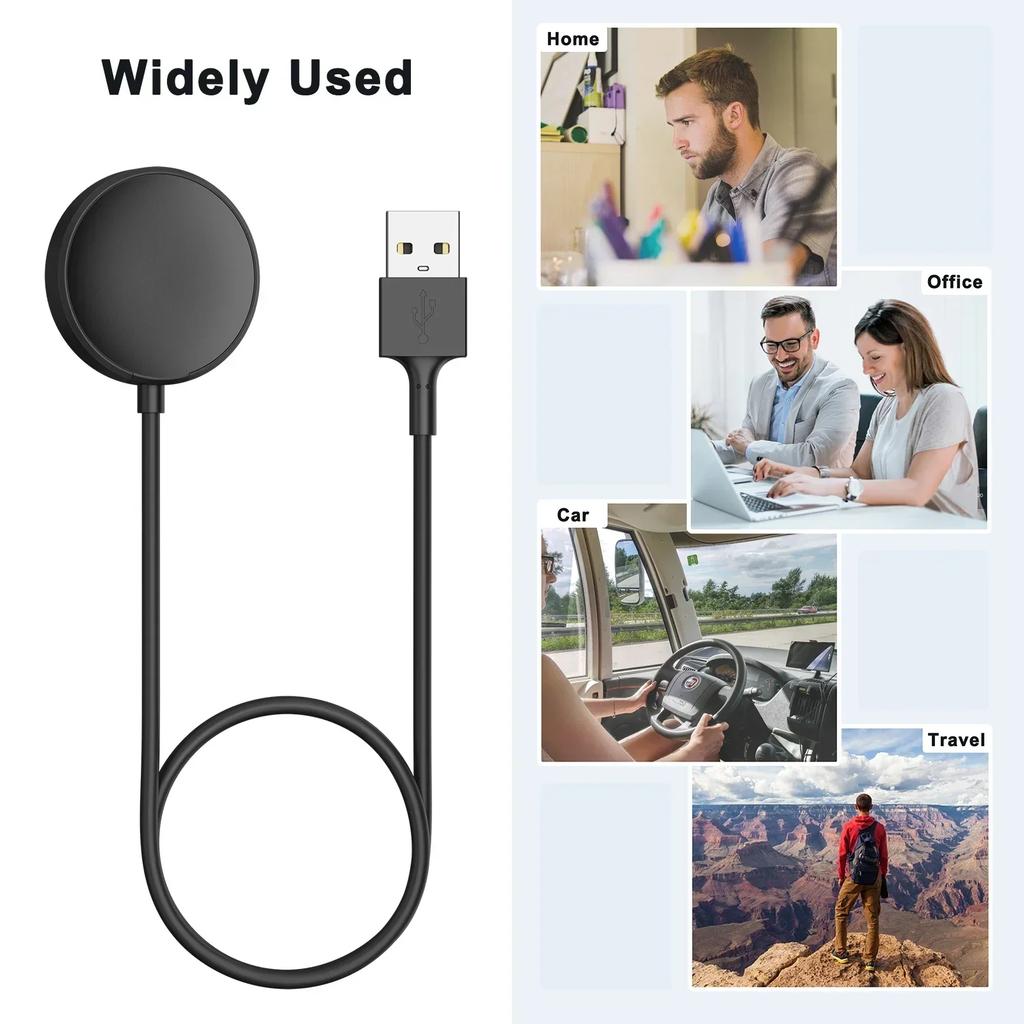 USB Rychlá nabíječka pro Samsung Galaxy Watch 7 FE 6 5 4 40 44mm/Watch 3 41 45mm/Watch 5 Pro 45mm Active 1 2 Kabelová nabíjecí dokovací stanice
